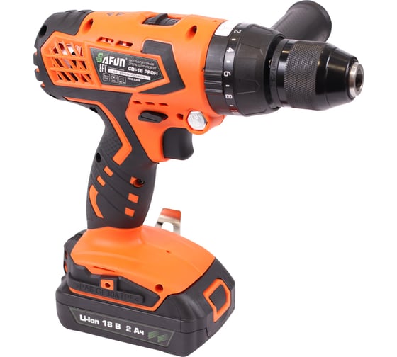 Аккумуляторная дрель-шуруповерт SAFUN CDI-18 PROFI 0030306