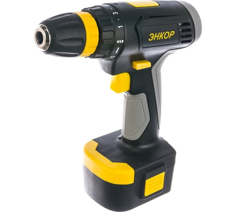 Аккумуляторная дрель-шуруповерт Энкор ДША-12ЭР/10М, 1/8 50011