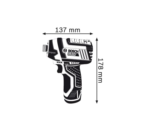 Аккумуляторный ударный гайковерт Bosch GDR 10,8-LI 0.601.9A6.972