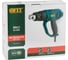 Технический фен FIT 2000 Вт, 350/600 C, 300/500 л/мин, резиновая накладка, коробка 80612 3