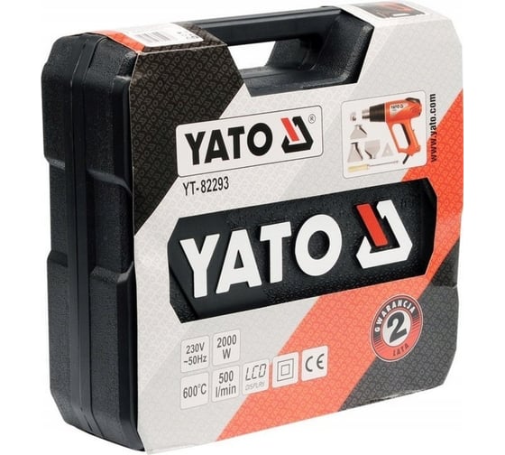 Фен технический YATO 2000Вт 600C YT-82293 370282293 092 1