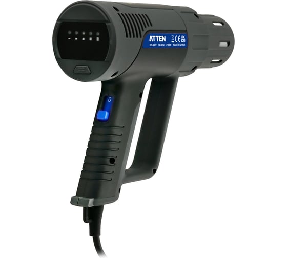 Цифровой термофен ATTEN ST-2308 230В, 2100Вт, 50-650 С, LED 142547