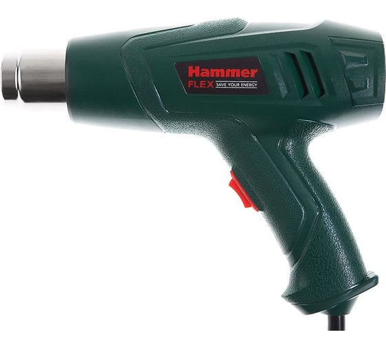 Технический фен Flex 2000 Вт, 350/600С, 300/500 л/мин, насадки, тепл. защита HG2000LE