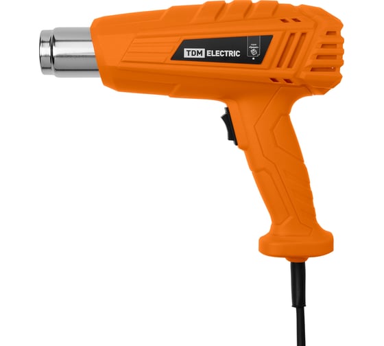 Технический фен TDM ELECTRIC ТФ-03, 2000 Вт, 2 режима, 350/600 C, 300/500 л/мин, Гранит SQ1029-0103