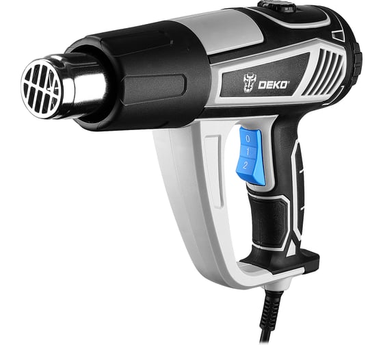 Фен строительный DEKO HG2450 в кейсе, с плавной регулировкой, 2450 Вт 085-1130