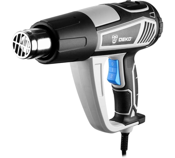 Фен строительный DEKO DKHG2500 PRO в кейсе, с LCD дисплеем, 2500Вт 085-1078