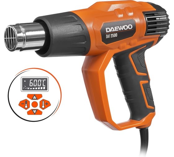 Фен технический DAEWOO с LCD дисплеем DAF 2500