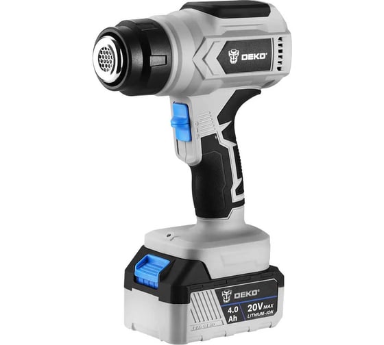 Фен аккумуляторный DEKO DKHG20V, 20В, 1x4.0Ач 081-1153