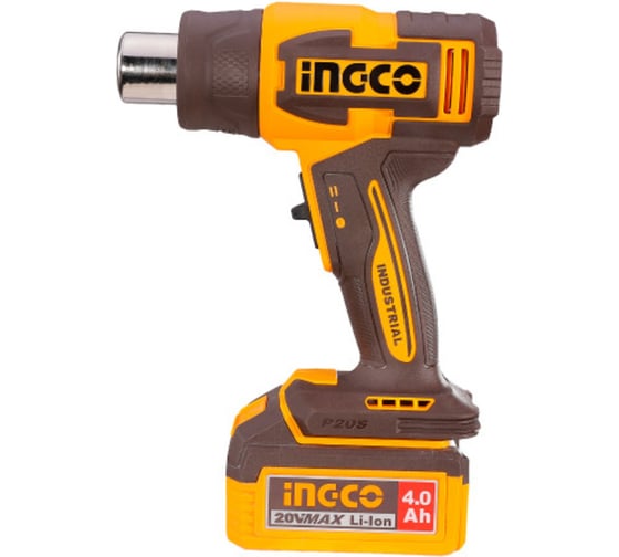 Фен технический INGCO, акк, 300/580C, P20S(20В) HGLI2008