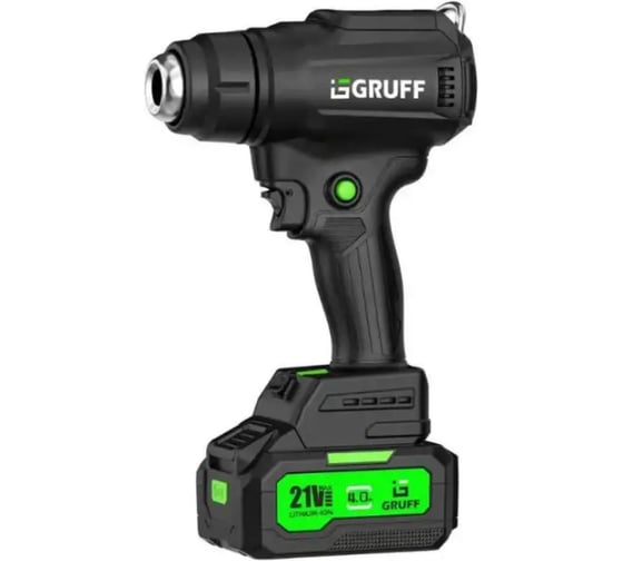 Аккумуляторный строительный фен GRUFF 21В 4Ач GF-550