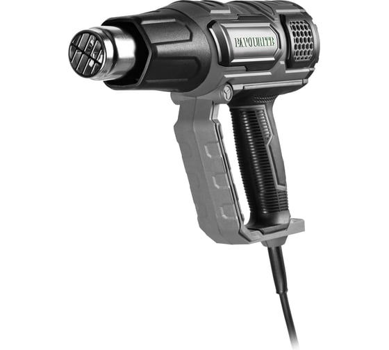 Технический фен FAVOURITE 2000 Вт, 2 режима работы, 60/60-600 С, 300-500 л/мин, LCD дисплей, набор насадок FHGP 2000LCD PROF