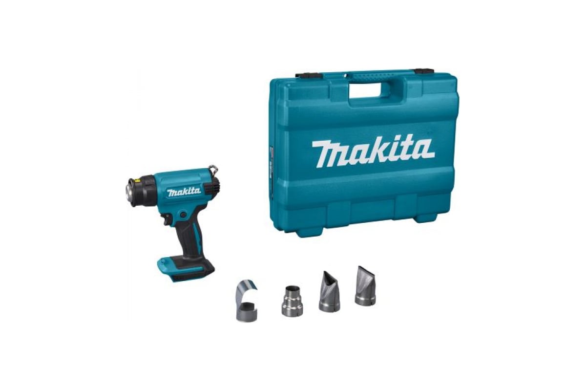 Аккумуляторный тепловой пистолет (фен) Makita LXT 18В, 550 град., кейс ...