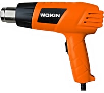 Технический фен Wokin 1000-2000 Вт, 230-240 В, 2 режима 300/500 л/мин, 4 насадки 1353003