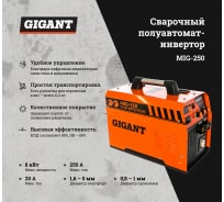 Сварочный полуавтомат - инвертор Gigant MIG-250