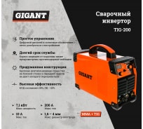 Сварочный инвертор Gigant TIG-200