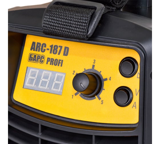Сварочный инвертор БАРС Profi ARC-187 D МОД.II Росс. 220 В, комплект СВ000012553