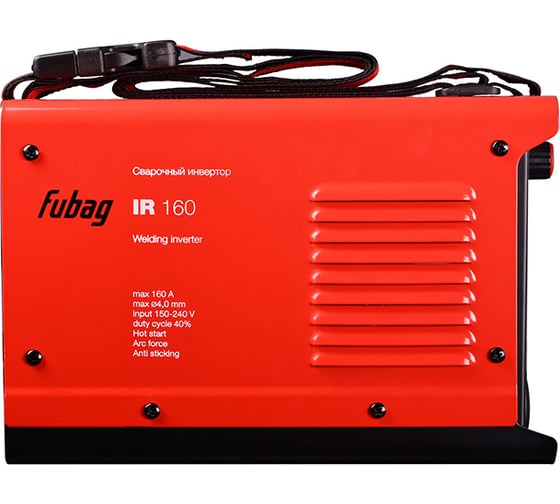 Сварочный инвертор FUBAG IR 160 (160а) + набор из 3 предметов: маска+краги сварщика+электроды 41326_vset