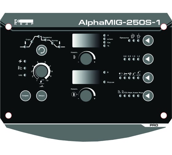 Полуавтомат КЕДР AlphaMIG-250S-1 30–250А, 220В  8011613
