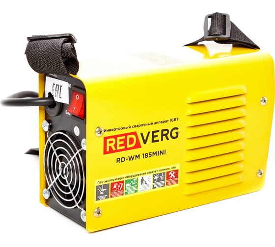 Бестрансформаторный сварочный аппарат REDVERG RD-WM 185MINI 6625010 1