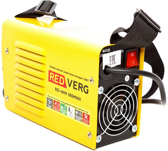 Бестрансформаторный сварочный аппарат REDVERG RD-WM 185MINI 6625010