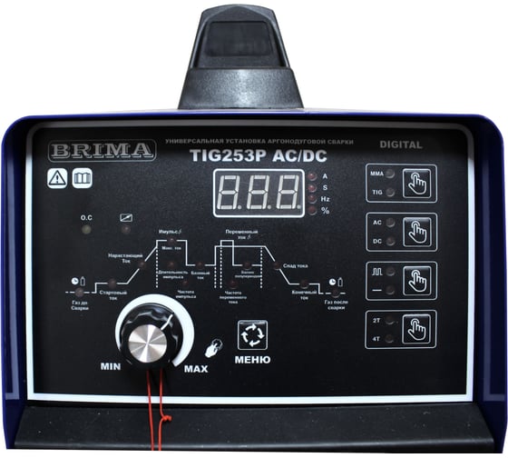 Инверторная установка Brima tig-253p ac/dc digital 220в НП000001410