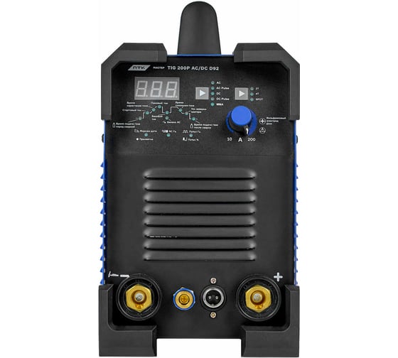 Аппарат аргонодуговой сварки ПТК МАСТЕР TIG 200 P AC/DC D92 00000029269