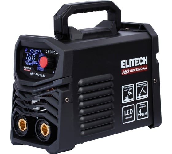 Инверторный сварочный аппарат Elitech HD WM 160 Pulse 204464