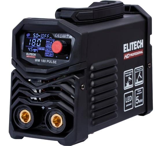 Инверторный сварочный аппарат Elitech HD WM 180 Pulse 204465