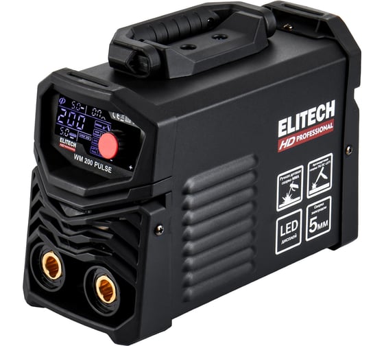 Инверторный сварочный аппарат Elitech HD WM 200 Pulse 204466