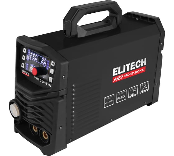 Инверторный сварочный аппарат Elitech HD WM 200 SYN 204471 - доступная цена, описания и характеристики, отзывы, фото