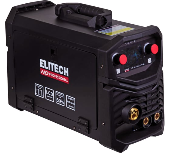 Инверторный сварочный аппарат Elitech HD WM 200 SYN LCD Pulse 204473