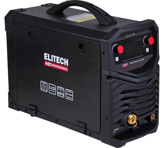 Инверторный сварочный аппарат Elitech HD WM 300 SYN LCD Pulse 204474