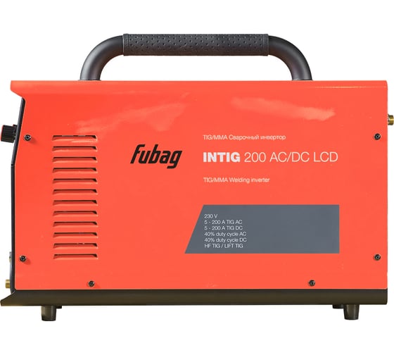 Сварочный инвертор FUBAG INTIG 200 AC/DC Pulse LCD (31592) + Горелка FB TIG 26 5P 4m (38459) 31592.1