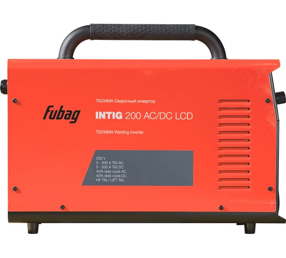 Сварочный инвертор FUBAG INTIG 200 AC/DC Pulse LCD (31592) + Горелка FB TIG 26 5P 4m (38459) 31592.1