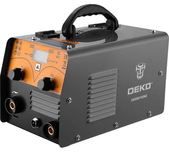 Сварочный полуавтомат DEKO DKWM190NG, MIG без газа/MMA/TIG LIFT, 190А 051-4694