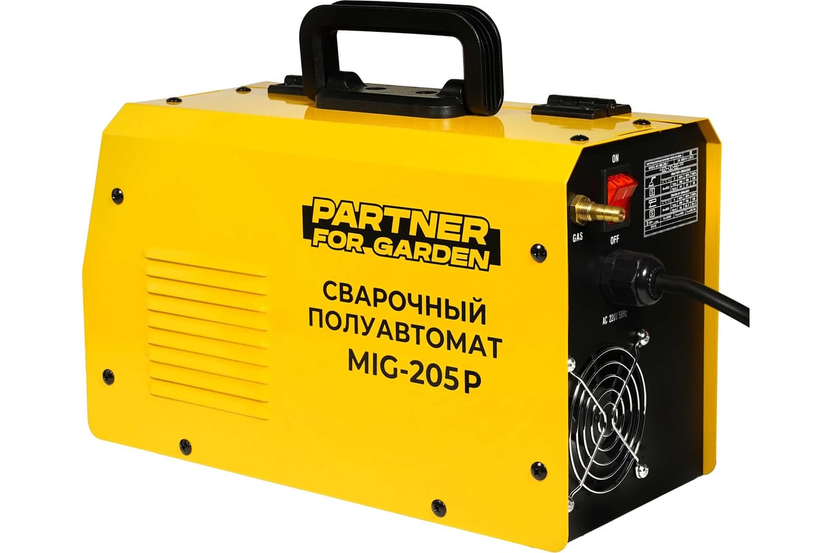 Сварочный аппарат PARTNER FOR GARDEN mig 205 P инверторный полуавтомат ...
