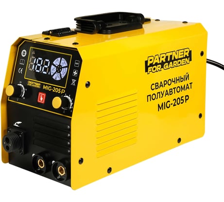 Сварочный аппарат PARTNER FOR GARDEN mig 205 P инверторный полуавтомат для сварки 205 а, еврорукав, 5 в 1 ШК 5471