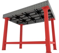 Сварочный стол Flamet 1000x1500, Expert 12 мм, подстолье с перемычками PBK-1000x1500-12