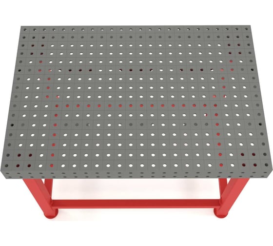 Сварочный стол Flamet 1000x1500, Expert 12 мм, подстолье с перемычками PBK-1000x1500-12