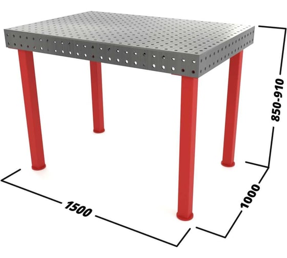 Сварочный стол Flamet 1000x1500, Profi 10 мм BP-1000x1500-10