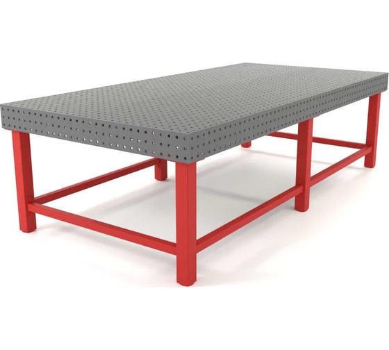Сварочный стол Flamet 1450x2500, Expert 12 мм, подстолье с перемычками PBK-1450x2500-12