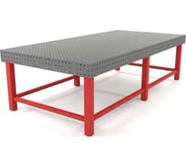 Сварочный стол Flamet 1450x2500, Optima 8 мм, подстолье с перемычками PBK-1450x2500-8
