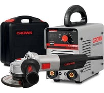 Комплект сварочный аппарат CROWN CT33102 IMC + углошлифовальная машина CT13501-125 CTN33102 IMC