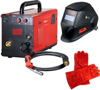 Сварочный полуавтомат FUBAG IRMIG 180 (31 432) + Горелка FB 250 3m ( FB 250 Ergo 3m) (38443) + Маска сварщика "Хамелеон" IR 9-13N S (38072) + Сварочные краги на подкладке красные FWGN 10R (641180), 31 432.4 31432.4