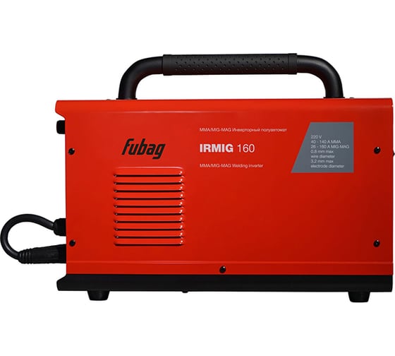 Сварочный полуавтомат_IRMIG 160 (31 431) + Горелка FB 150 3m ( FB 150 Ergo 3m) (38440) + Маска сварщика "Хамелеон" IR 9-13N S (38072) + Сварочные краги на подкладке красные FWGN 10R (641180), 31 431.4 FUBAG 31431.4