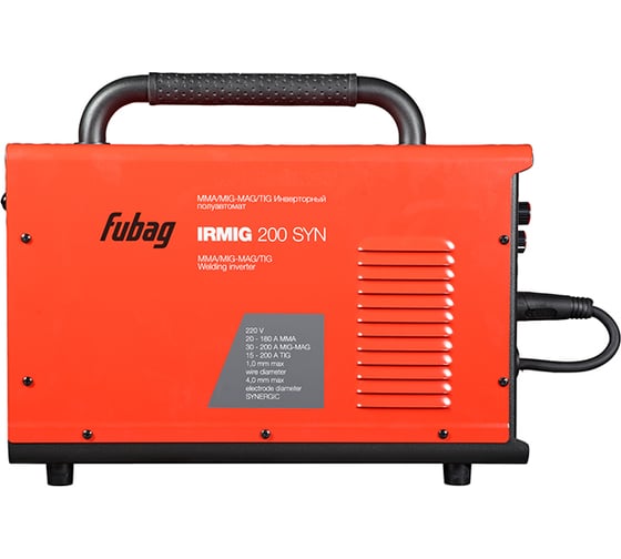 Сварочный полуавтомат FUBAG IRMIG 208 SYN PLUS 31447, + Маска сварщика Хамелеон IR 9-13N S 38072, + Сварочные краги на подкладке красные FWGN 10R 641180 31447.4