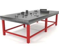 Сварочный стол Flamet с оснасткой, 1450x2500, Optima 8 мм, подстолье с перемычками ОPBK-1450x2500-8