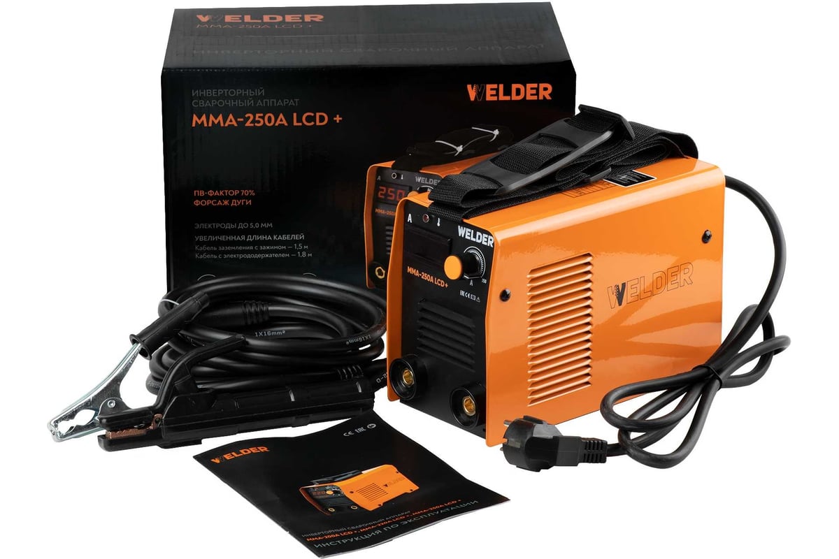 Сварочный аппарат WELDER MMA-250A+ LCD MMA-250 LCD - доступная цена ...