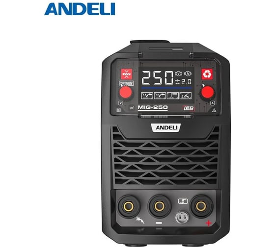 Сварочный аппарат ANDELI MIG-250А LED ( методы MIG, FCAW, MMA, TIG) артикул ADL20-702