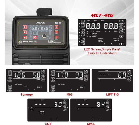 Сварочный аппарат ANDELI MCT-416 ADL20-703